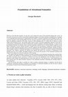 Research paper thumbnail of Foundations of Attentional Semantics