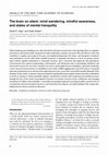 Research paper thumbnail of The brain on silent: mind wandering, mindful awareness, and states of mental tranquility