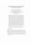 Research paper thumbnail of Decentralized Planning for Self-Adaptation in Multi-cloud Environment