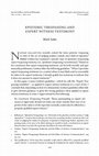 Research paper thumbnail of Epistemic Trespassing and Expert Witness Testimony