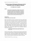 Research paper thumbnail of The Psychology of Participatory Democracy and the Personality Profile of the Nigerian Politicians