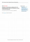 Research paper thumbnail of Utilization of hydrotalcite modified with 3,4,5-trihydroxybenzoic acid for the treatment of silver-containing wastewater