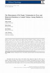Research paper thumbnail of The Mistreatment of My People: Victimization by Proxy and Behavioral Intentions to Commit Violence Among Muslims in Denmark