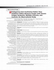 Research paper thumbnail of Endogenous pain facilitation rather than inhibition differs between people with chronic fatigue syndrome, multiple sclerosis, and controls