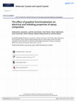 Research paper thumbnail of The effect of graphite functionalization on electrical and shielding properties of epoxy composites