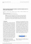 Research paper thumbnail of Neutron resonance transmission analysis of cylindrical samples used for reactivity worth measurements