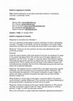 Research paper thumbnail of Author ' s response to reviews Title : Partner Notification for sexually transmitted infections in developing countries : a systematic review