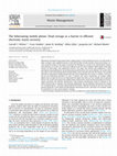 Research paper thumbnail of The hibernating mobile phone: Dead storage as a barrier to efficient electronic waste recovery