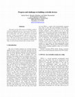 Research paper thumbnail of Progress and challenges in building evolvable devices