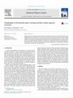 Research paper thumbnail of Topography of borosilicate glass reacting interface under aqueous corrosion