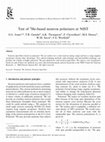 Research paper thumbnail of Test of 3He-based neutron polarizers at NIST