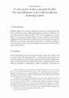 Research paper thumbnail of "In altre parole": svolta o esercizio di stile? Per una riflessione in fieri sull'eteroglossia di Jhumpa Lahiri, Quaderni Borromaici 4 (2017), 73-82