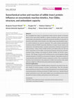 Research paper thumbnail of Sonochemical action and reaction of edible insect protein: Influence on enzymolysis reaction‐kinetics, free‐Gibbs, structure, and antioxidant capacity