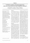 Research paper thumbnail of COVID-19, cytokines and immunosuppression: what can we learn from severe acute respiratory syndrome?