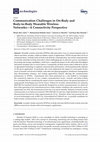Research paper thumbnail of Communication Challenges in on-Body and Body-to-Body Wearable Wireless Networks—A Connectivity Perspective