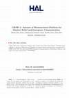 Research paper thumbnail of CROW2: Internet of humans-based platform for disaster relief and emergency communication