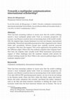 Research paper thumbnail of Towards a multipolar communication international scholarship towards a multipolar communication international scholarship