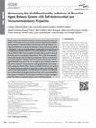 Research paper thumbnail of Harnessing the Multifunctionality in Nature: A Bioactive Agent Release System with Self-Antimicrobial and Immunomodulatory Properties