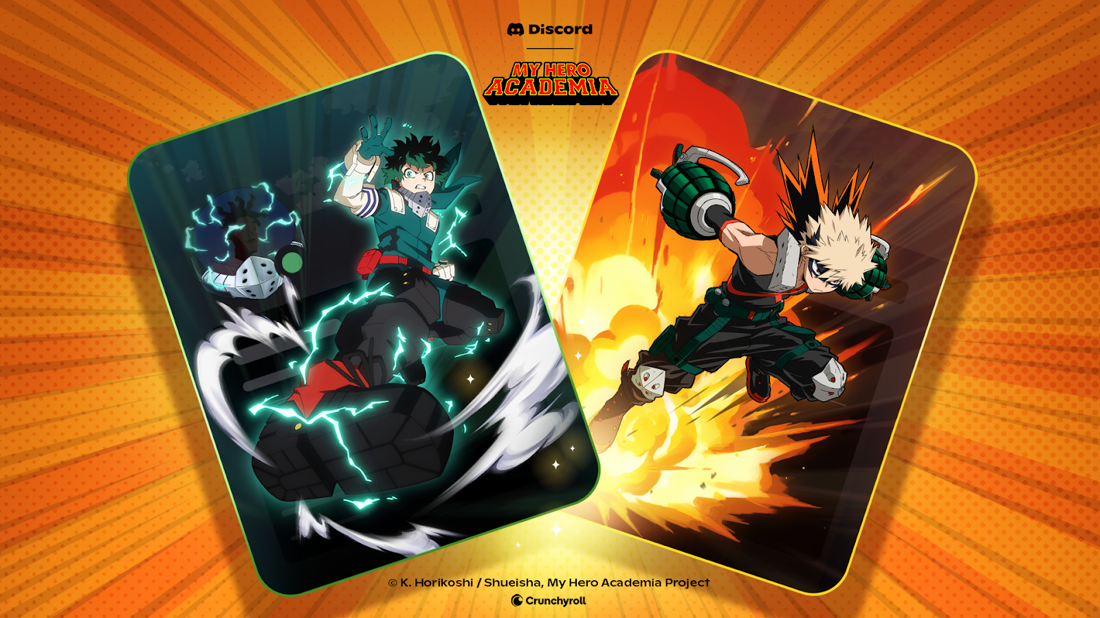 Promotional artwork for the My Hero Academia Shop collection.