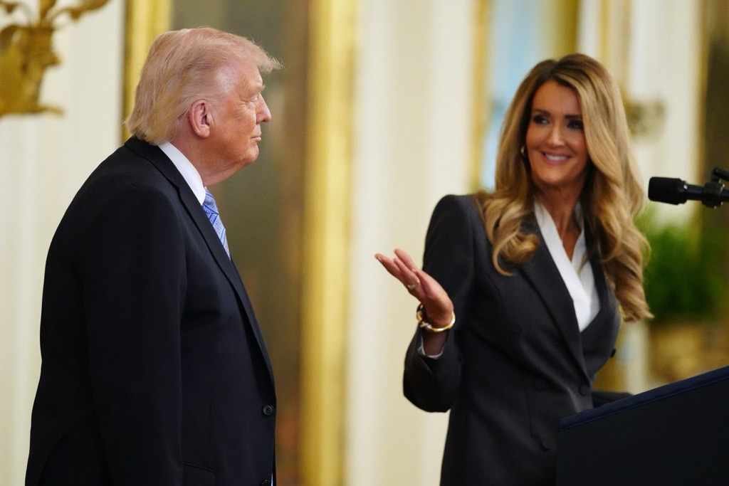 SBA Administrator Kelly Loeffler with President Trump