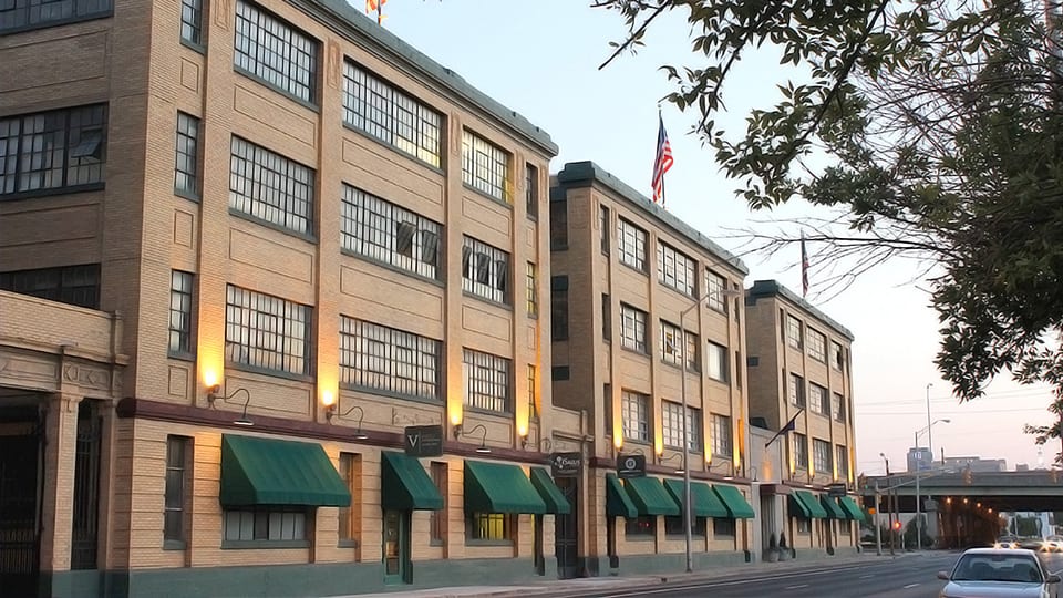 Exterior of the Stutz Business & Art Center.