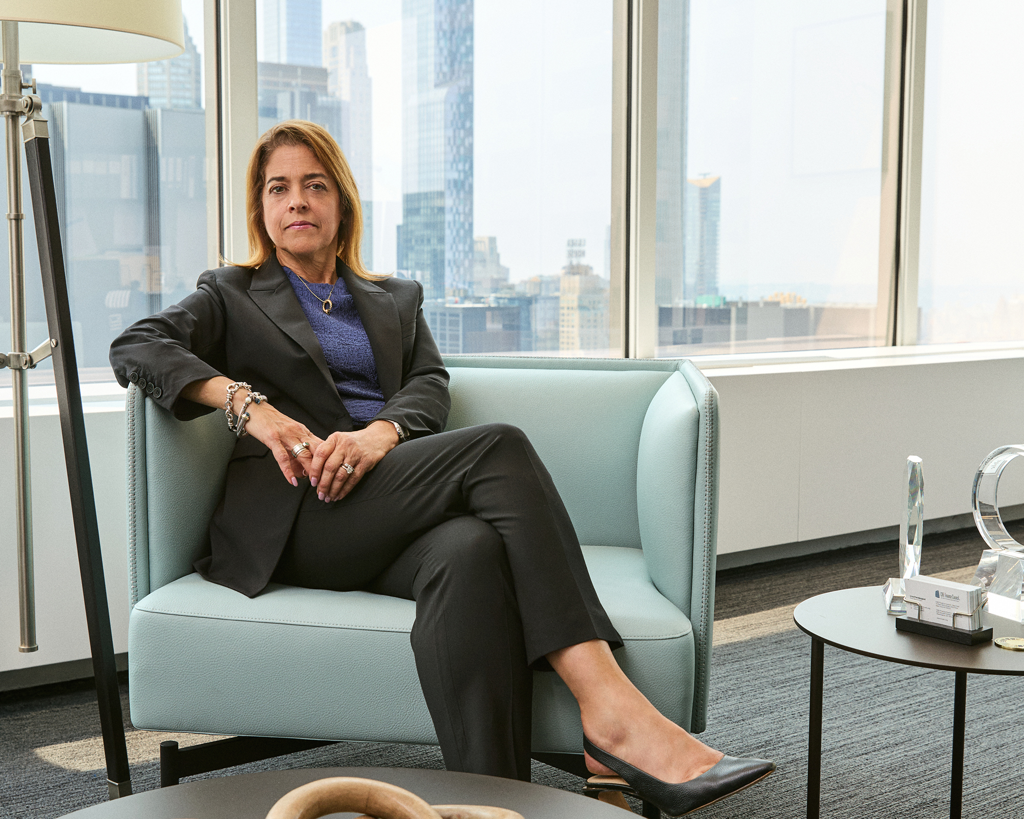 Lisa Pendergast at Cref-C's Midtown Mahnattan office.
