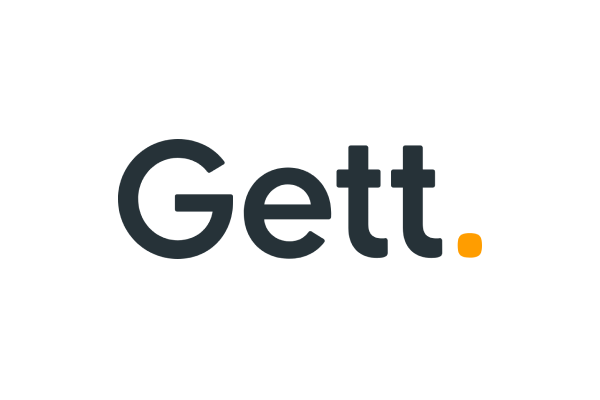 "Gett logo with black text and an orange dot at the end."