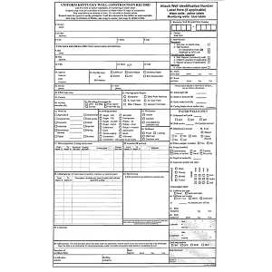 Paper well record form