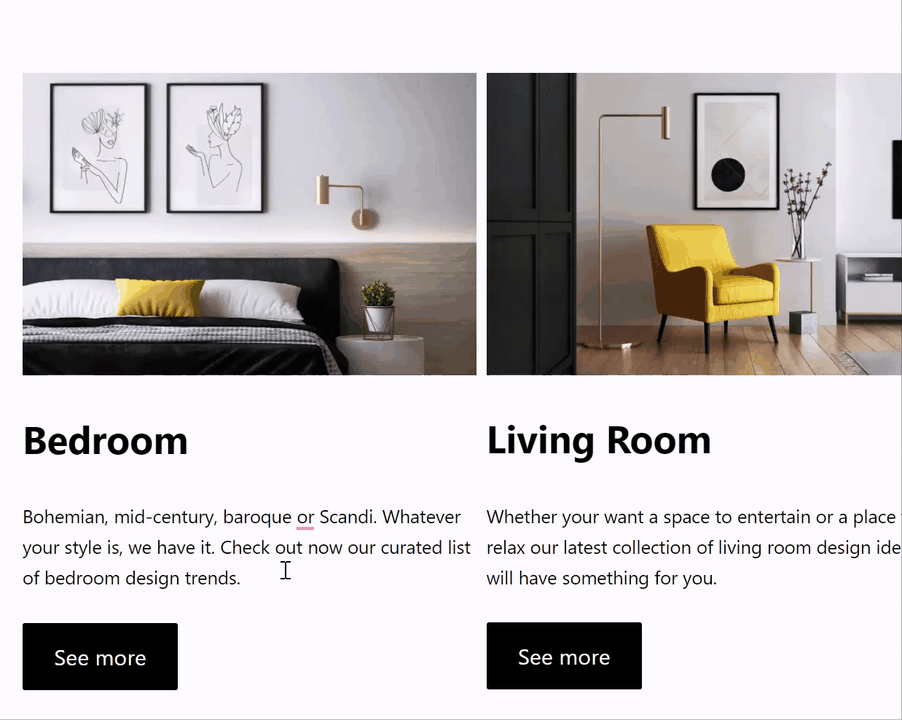 GIF animado en el que se muestra el proceso de elegir varios bloques y eliminarlos todos de una sola vez al hacer clic en la opción Eliminar bloques de la barra de herramientas que aparece.