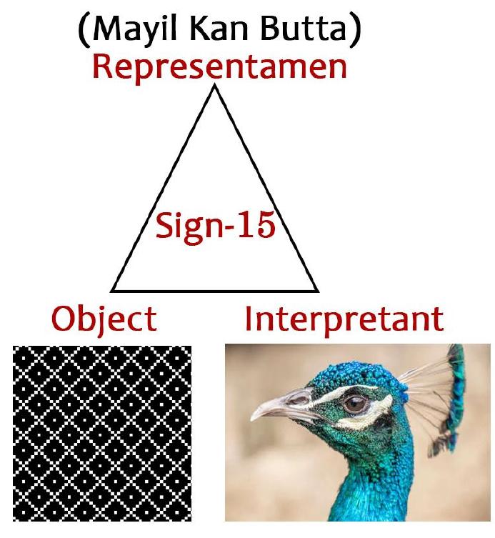 Fig.18. Pierce’s Model of peacock’s eye Butta 