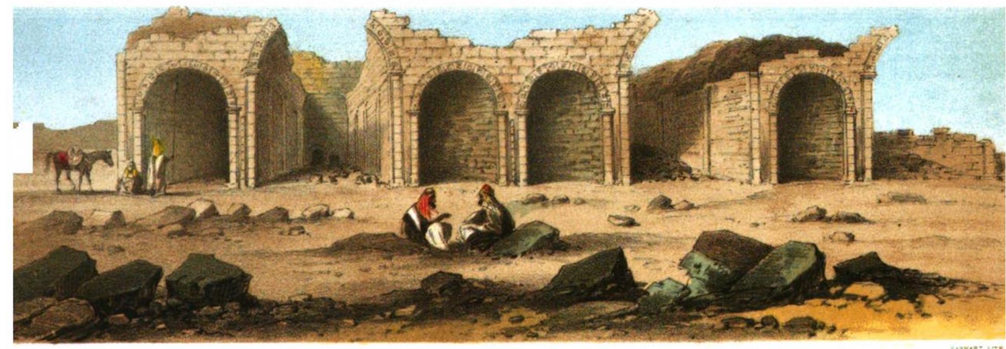 Figure 2. Frontispiece from Rawlinson, Sixth Oriental Monarchy (1877), depicting the ruins of Hatra, Iraq. Image in 