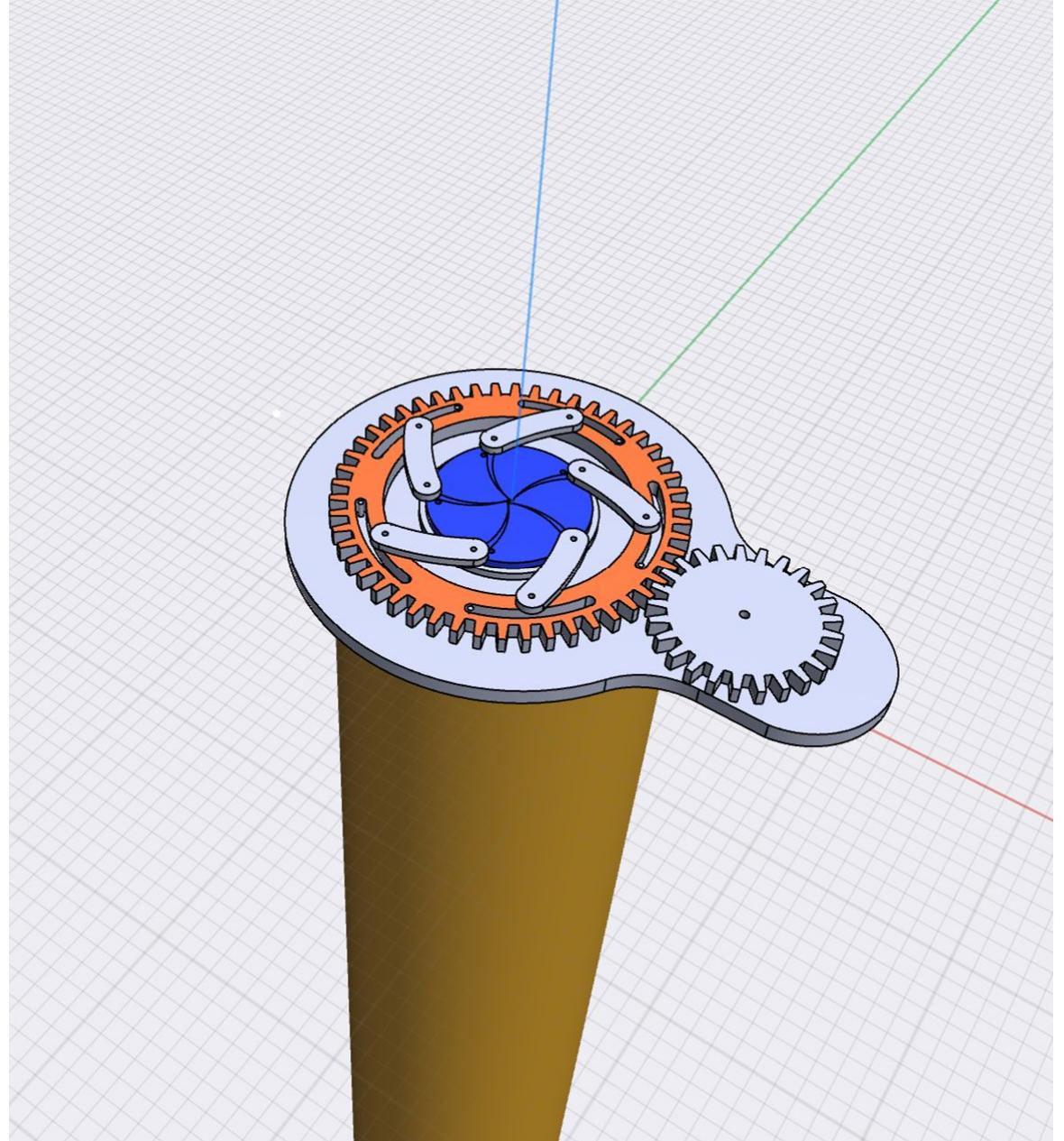 Figure - Installation of Hollow Cylinder and Iris Mechanism 