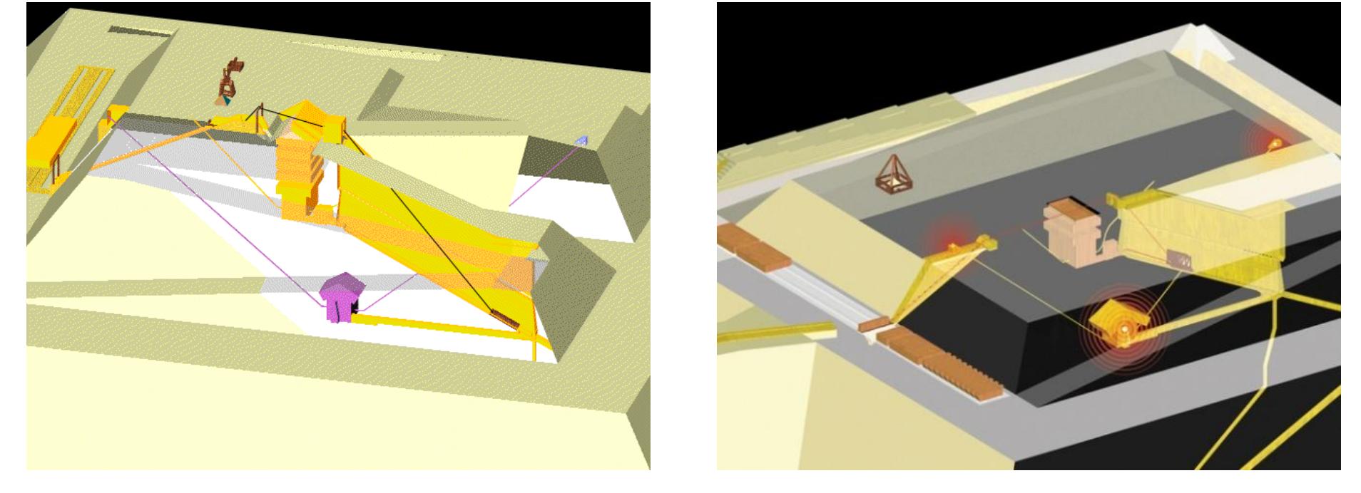 Two other 3D models of the intercom system, from 2004 on the left and from 2006 on the right.

