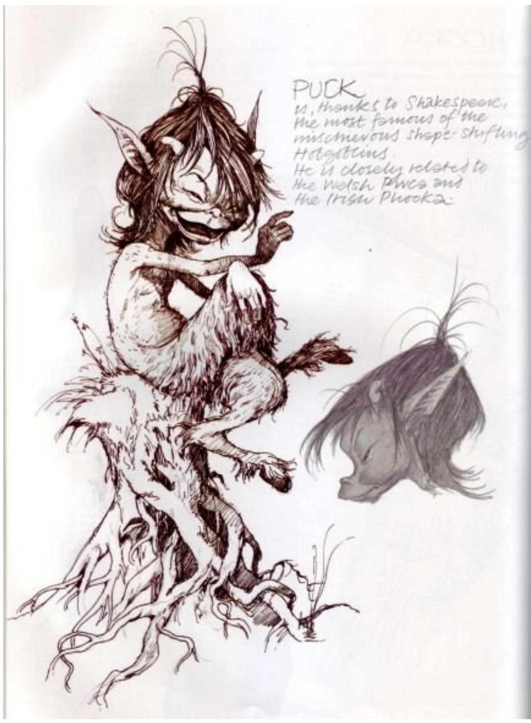 Illustration 8: “Puck” by Brian Froud (from Fairies [1978]). 
