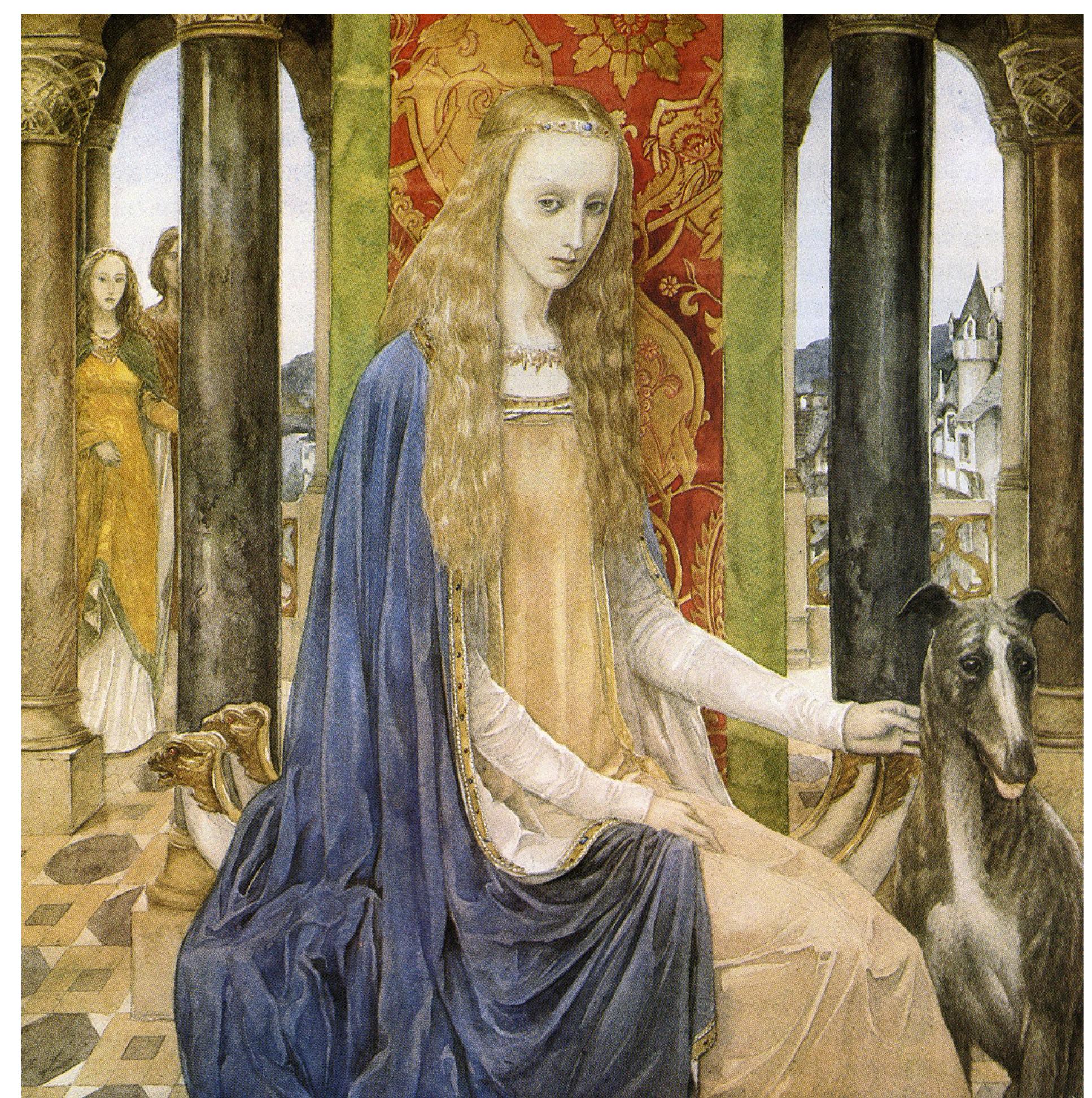 Illustration 31: “The Lady of the Fountain” by Alan Lee (from The Mabinogion [1982]). 