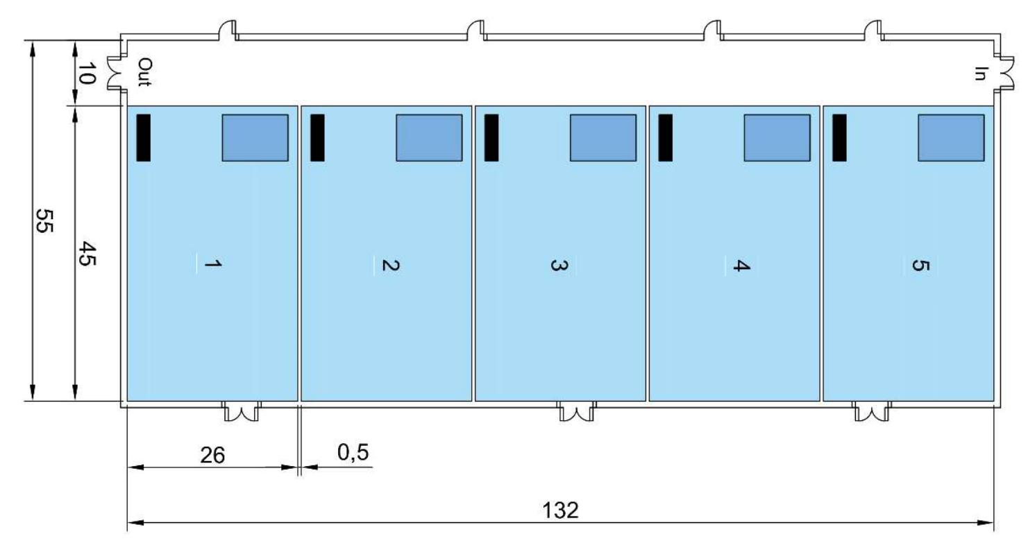 The following is the proposed Warehouse D layout which has a warehouse storage utility of 81% and utilities fo forklifts and trucks running by 19%, which still has a lot of free space or still has not maximized warehouse space, a shown in Figure 3.  Figure 3. Warehouse Proposed Layout D  6. Conclusion 