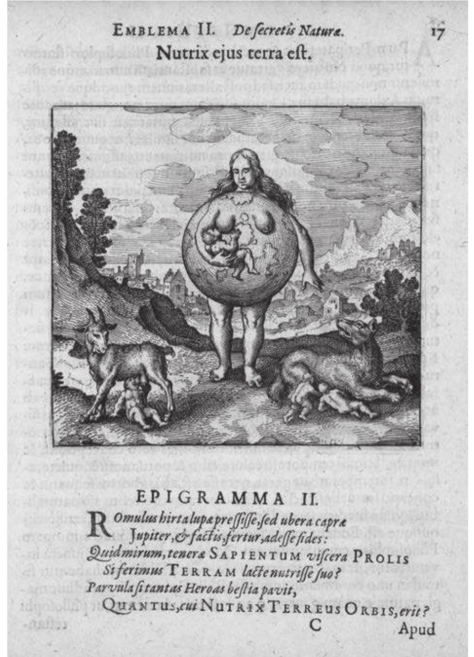 Fig. 6: Maier: Atalanta fugiens (1618), p.17, Emblem 2. Allard Pierson Library, University of Amsterdam 