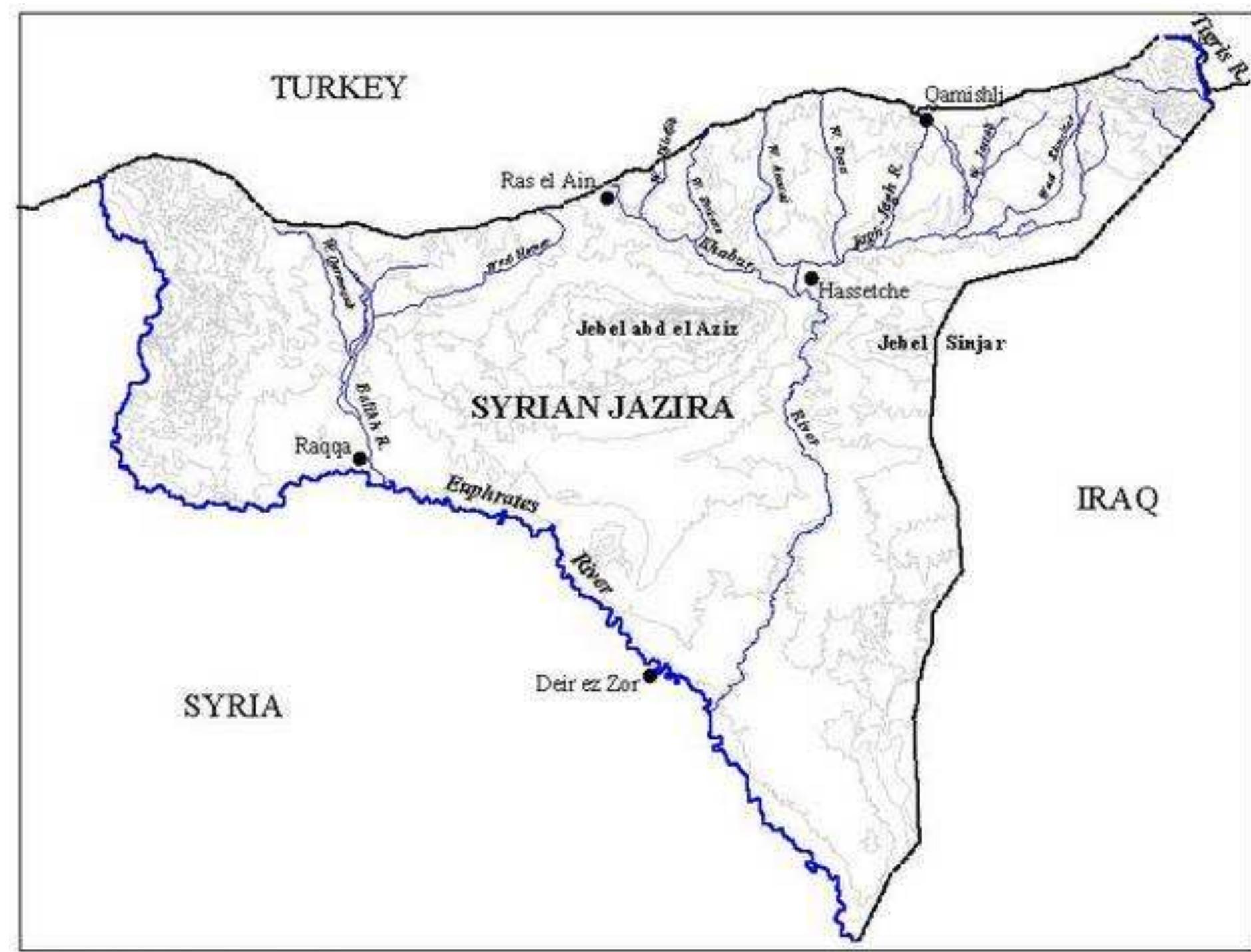 Figure 3. The Jazira region of Syria. 