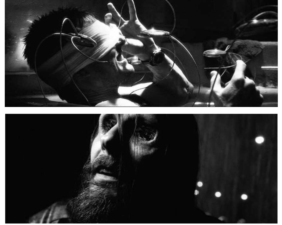 Although the many and varied technologies at the disposal of the formida- ble precrime unit, including the retinal-scanning “spiders” that use electric shocks to subdue assailants, inevitably lead to Anderton’s capture, the film’s counter-balanced take on technologies, particularly those that can and might be used to foster a nonkilling society, including nonlethal weapons, offers a unique purview from which to examine the potentiality for surveillance tech- nologies to be used within a nonkilling future. Losing sight in one of his new eyes after lifting his bandage too early to elude capture, Anderton loses one of his original eyes, which he carries around in a plastic bag, when he tries to gain access to precrime headquarters. Although this scene provides a mo- ment of comic relief as Anderton is shown chasing his own eyeball as it rolls down the hallway and into a grate in the floor as one might lose a set of keys, the micropolitical relevance of this scene centers on “how human fallibility can undermine even the most advanced security,” especially as Anderton is able to use his remaining original eye to gain access to an underground en- trance to the secure holding area for the precogs (Wright, 2008: 45). In this rendering of the Dream Society, extraordinary surveillance and security tech- nology is beset by its fundamental humanity, and one might imagine an im- mense bureaucracy built around such mundane tasks as updating security protocols for subsurface points of entry to precrime headquarters, even and 