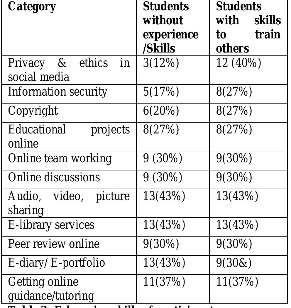 3.1, E-learning skills 