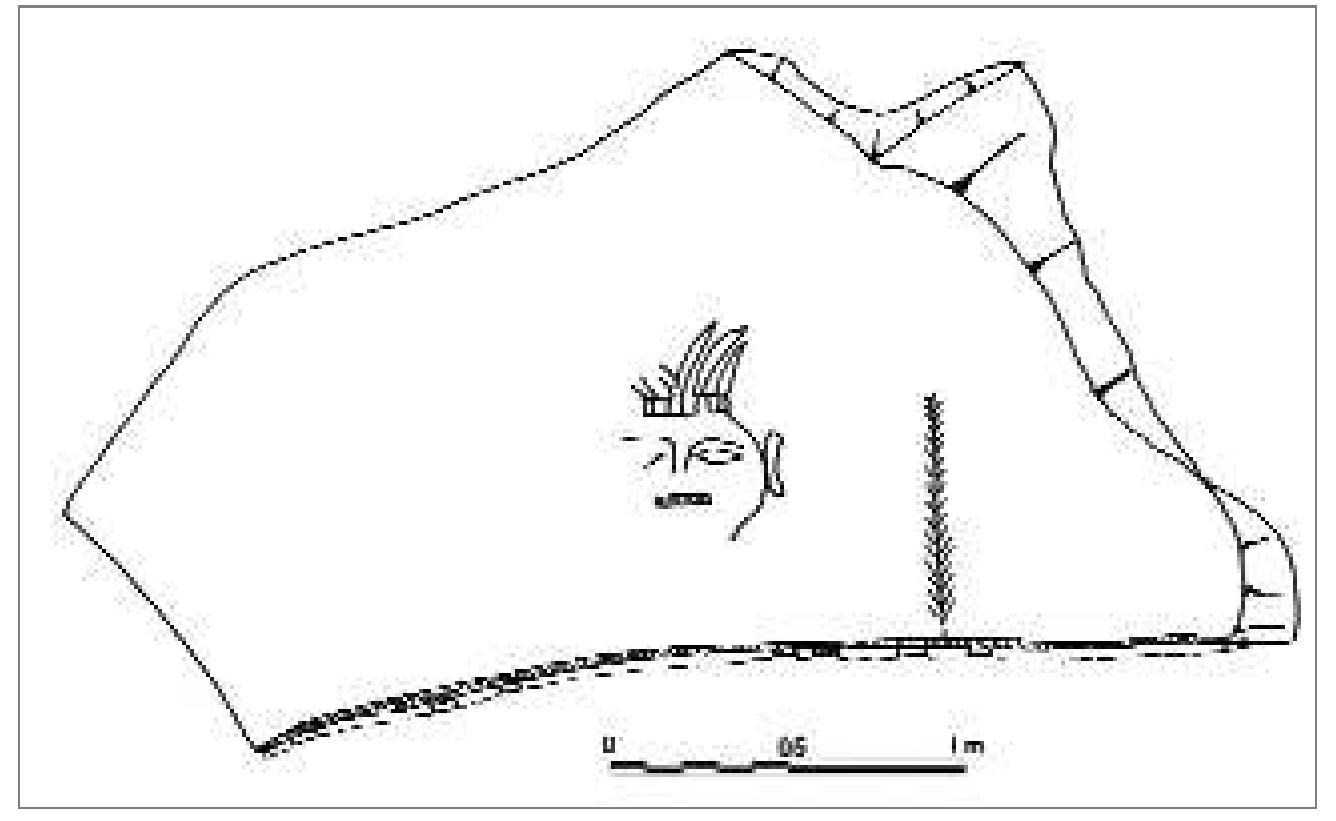 Fig. 6 — Drawing of the Egyptian god Bes. 