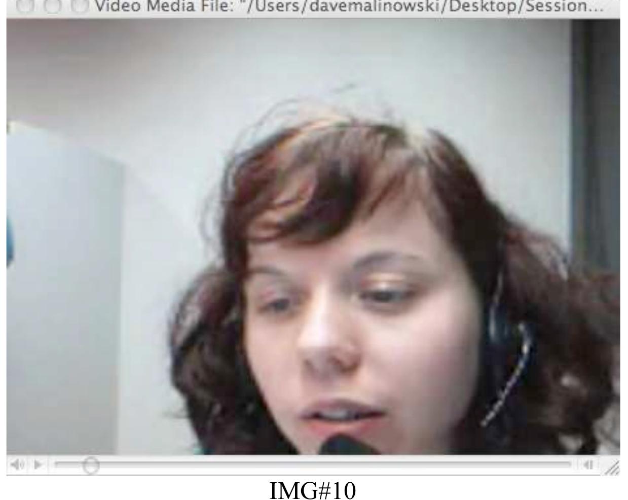 [A screenshot from Amandine's computer here [IMG#10A] shows her chat window open but no video feed of Kelly and Eduardo]   Amandine [WRITTEN CHAT]: écrivez-moi votre nom  