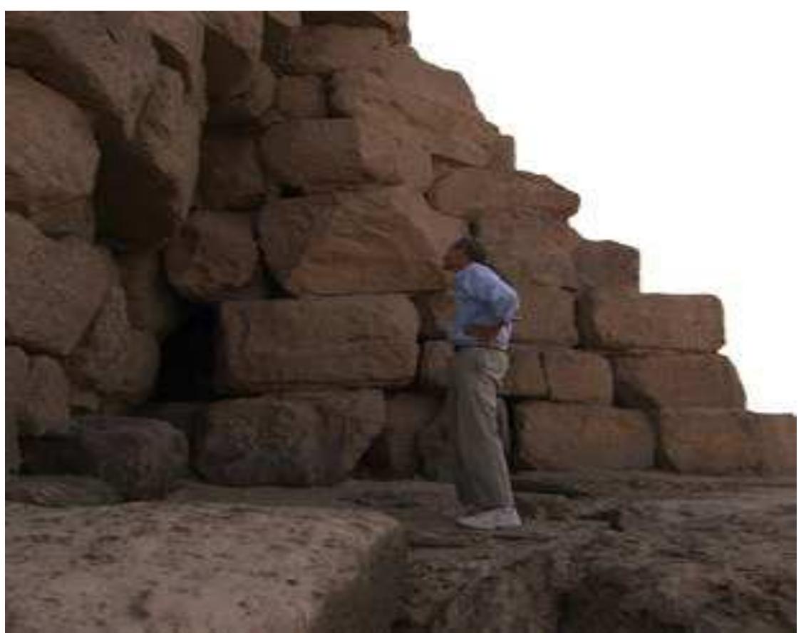 The notch explored during the filming of the documentary “Khufu Revealed” 