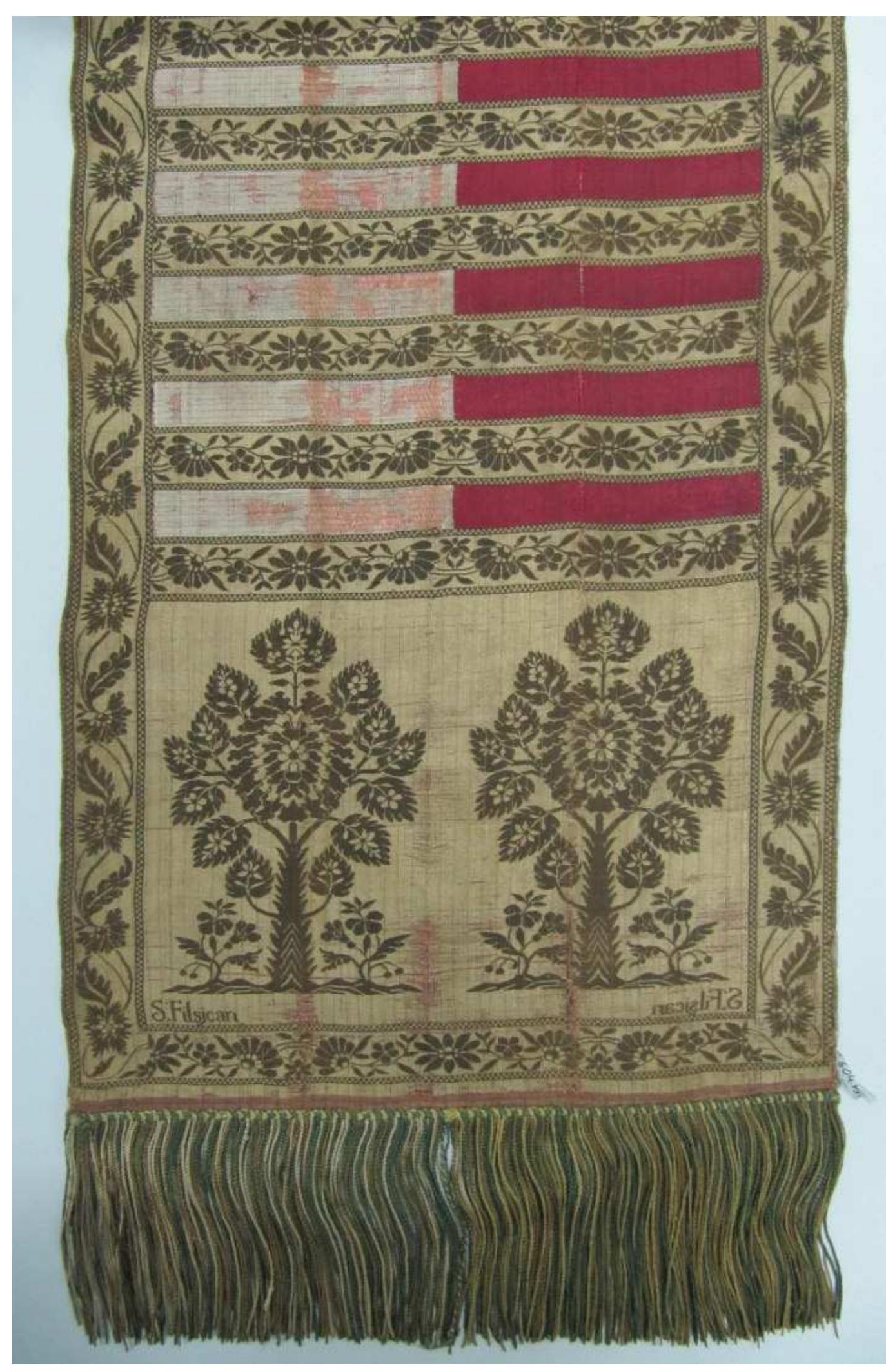 Fig. 11. Filsjean silk sashes; National Museum Warsaw. 