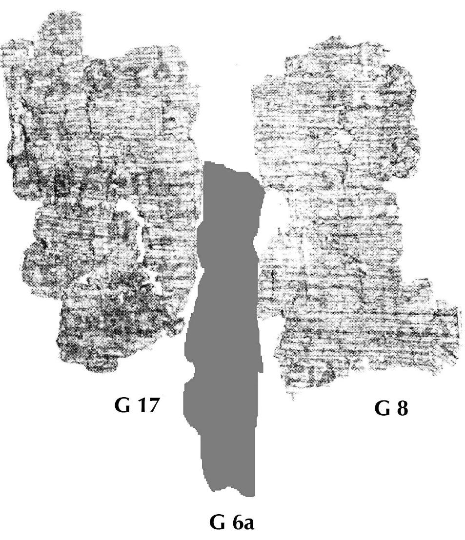 Figure 4. The shape of G 6 fits between G 17 and G 8 (col. I). 
