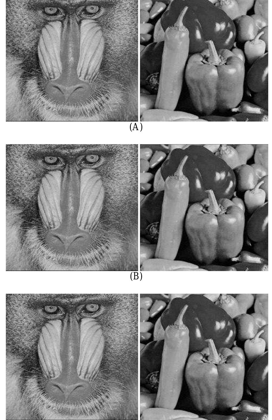 Figure 4. (a) the watermarked image victimization DCT; (b) the watermarked image victimization DWT; (c) the watermarked image victimization DCT-DWT 
