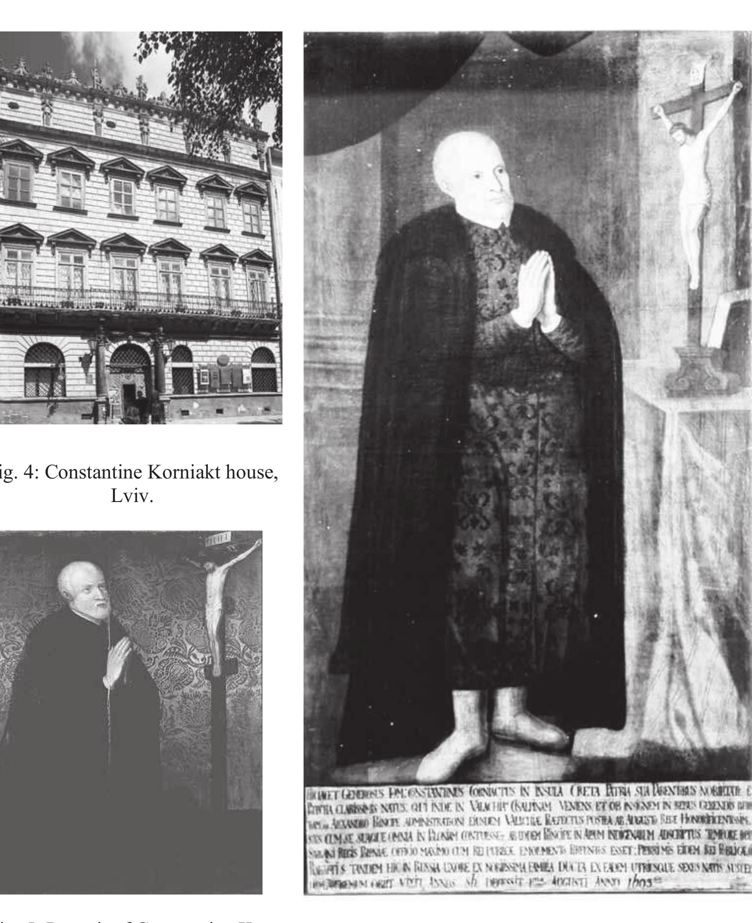 Fig. 6: Portrait of Constantine Korniakt, Lviv History Museum. 