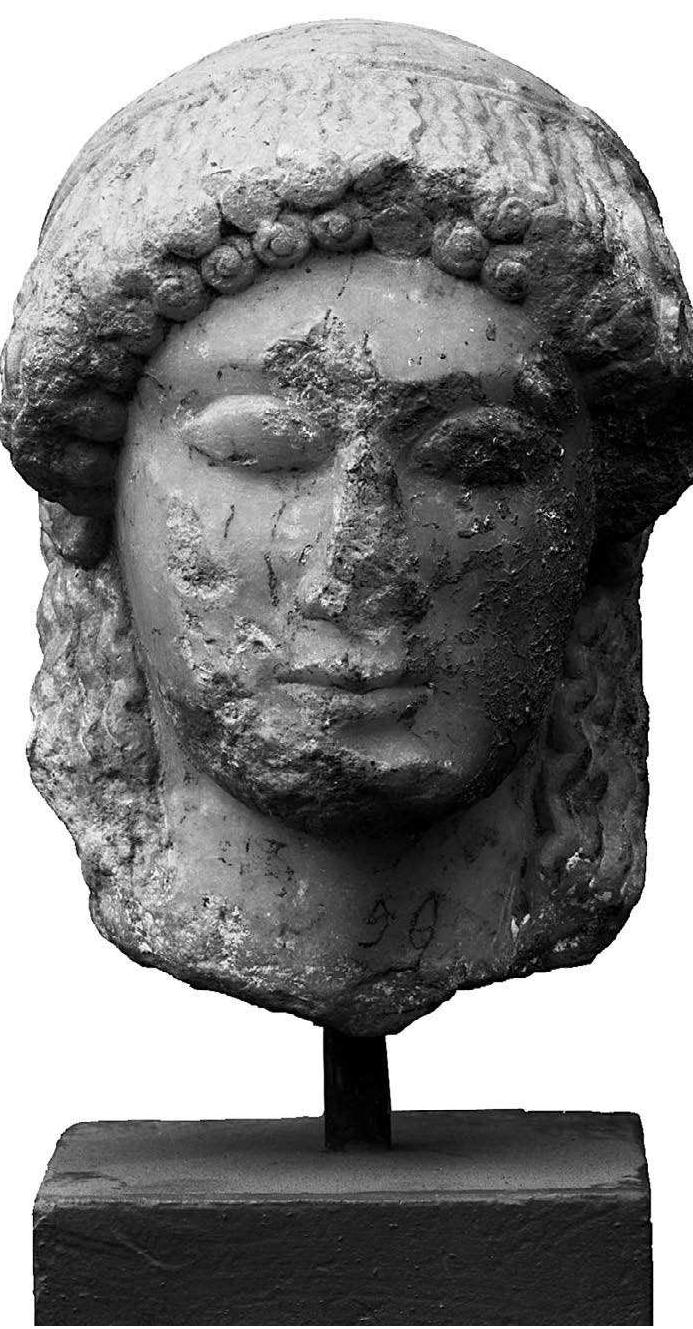 Fig. 8. Kore head from Eleusis (NM 59) (© Foto Marburg 134.595; Art Resource, NY, ART 352345). 