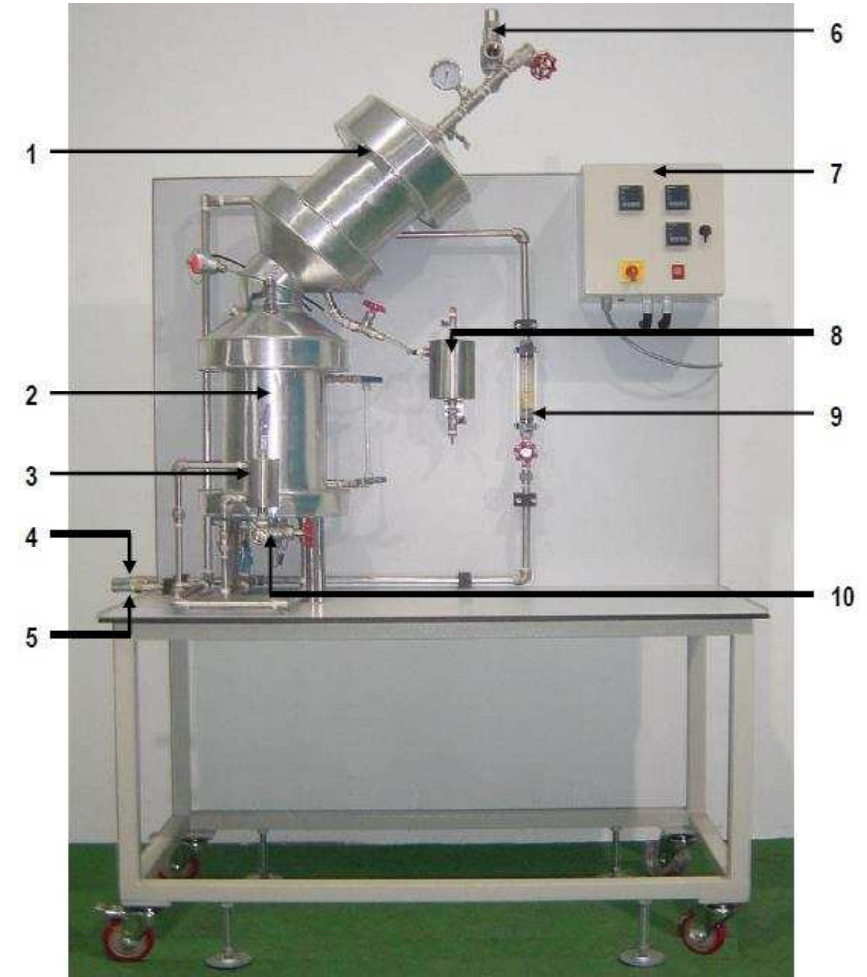 Figure 1 Unit C onstruction for Vapour Liquid Equilibrium Unit (Model : BP16) 