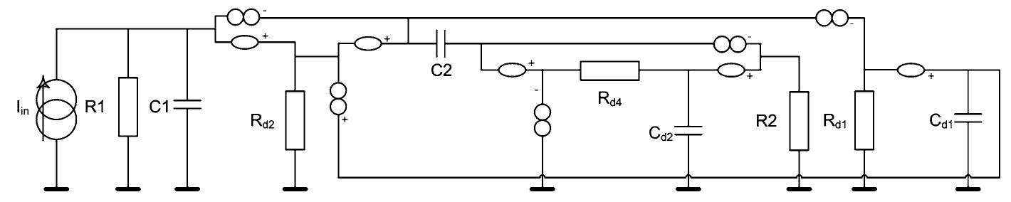 Fig. 5.10 The nullor based circuit that is equivalent to the “switched” circuit shown in Fig. 5.10 